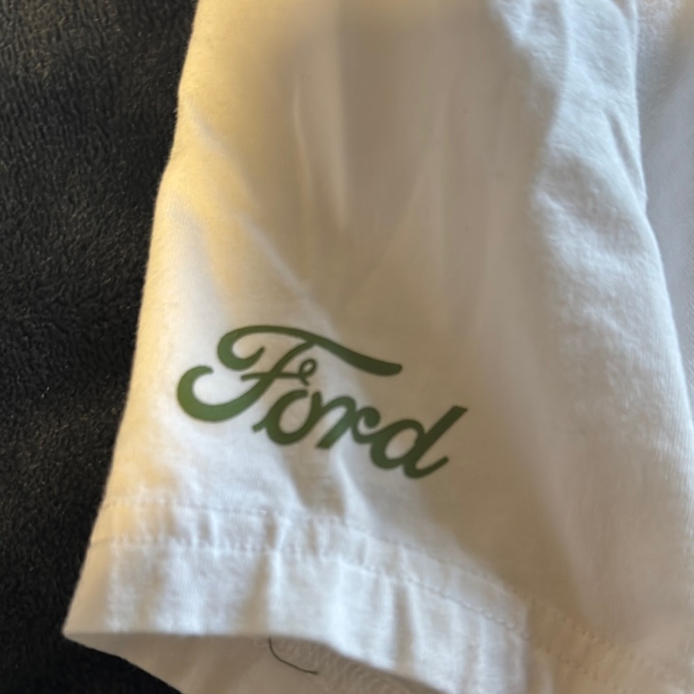 Ford White Baby Tee with Green Logo - Picture 3 of 3